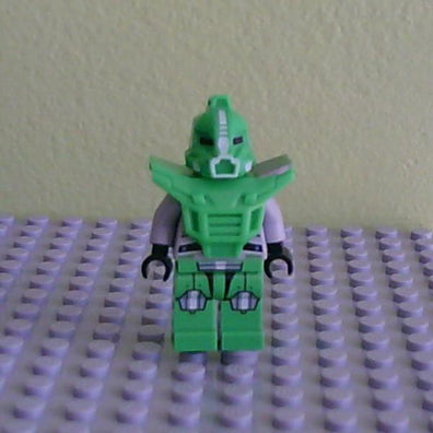 LEGO Minifigure-Bright Green Robot Sidekick with Armor-Space / Galaxy Squad-GS013-Creative Brick Builders